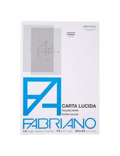FABRIANO ALBUM CARTA LUCIDA 23X33 72 G/M2 10 FG - Longhini vernici e-shop