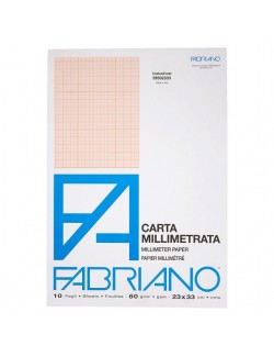 FABRIANO ALBUM CARTA MILLIMETRATA 80 G/M2 10 FG A3 29,7X42