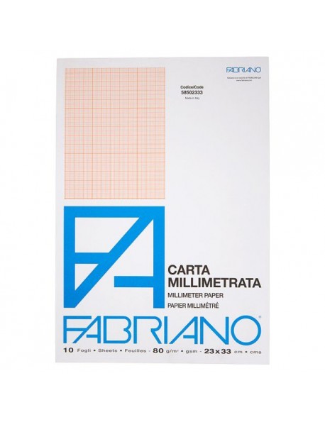 FABRIANO ALBUM CARTA MILLIMETRATA 80 G/M2 10 FG A3 29,7X42 - Longhini  vernici e-shop