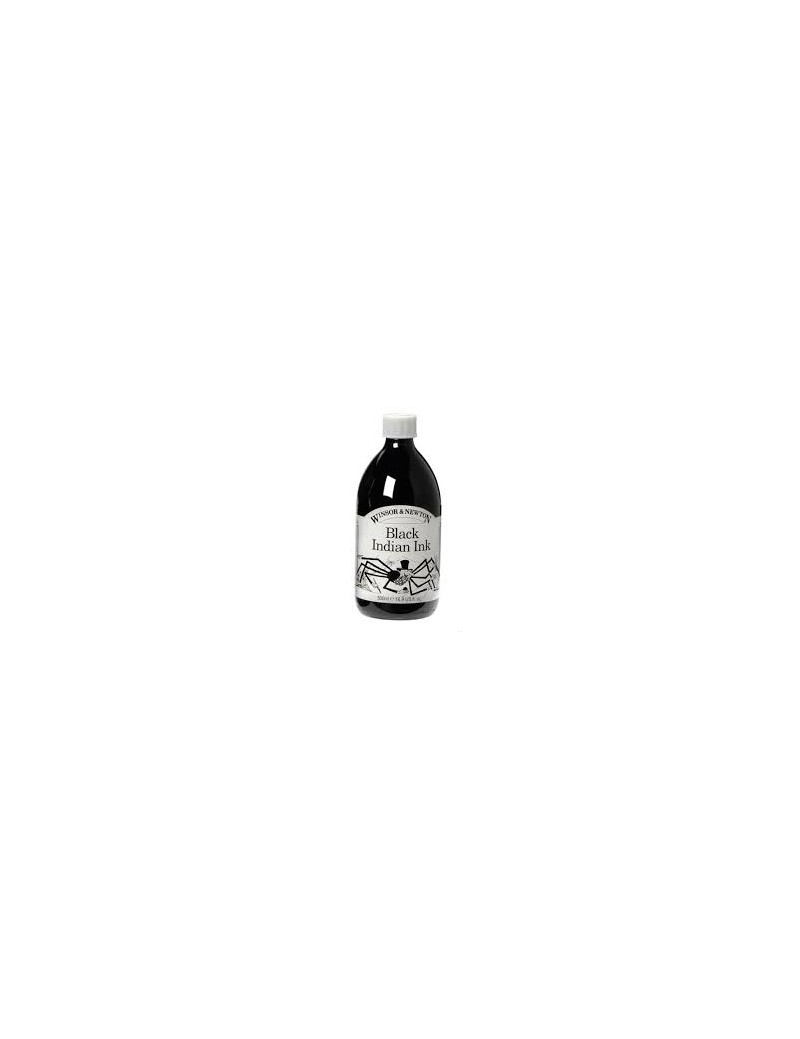 BLACK INDIAN INK CHINA NERA 250 ML WINSOR & NEWTON - Longhini vernici e-shop